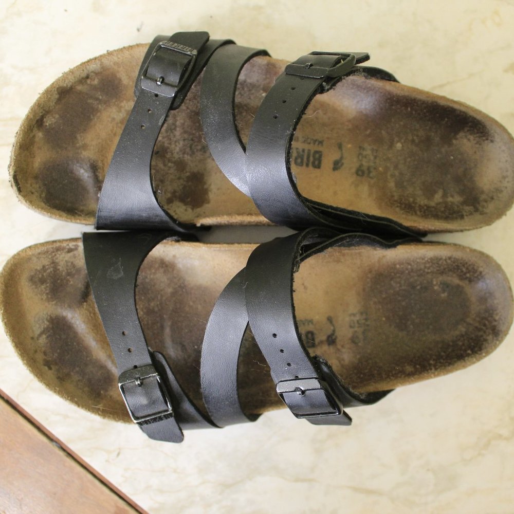 Women's Leather Birkenstock Salina Black 8/8.5  39